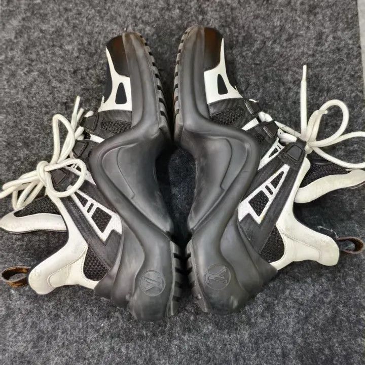Louis Vuitton Louis Vuitton Archlight Black and White Sneakers 0079 Size US 6 / IT 36 - 5 Thumbnail