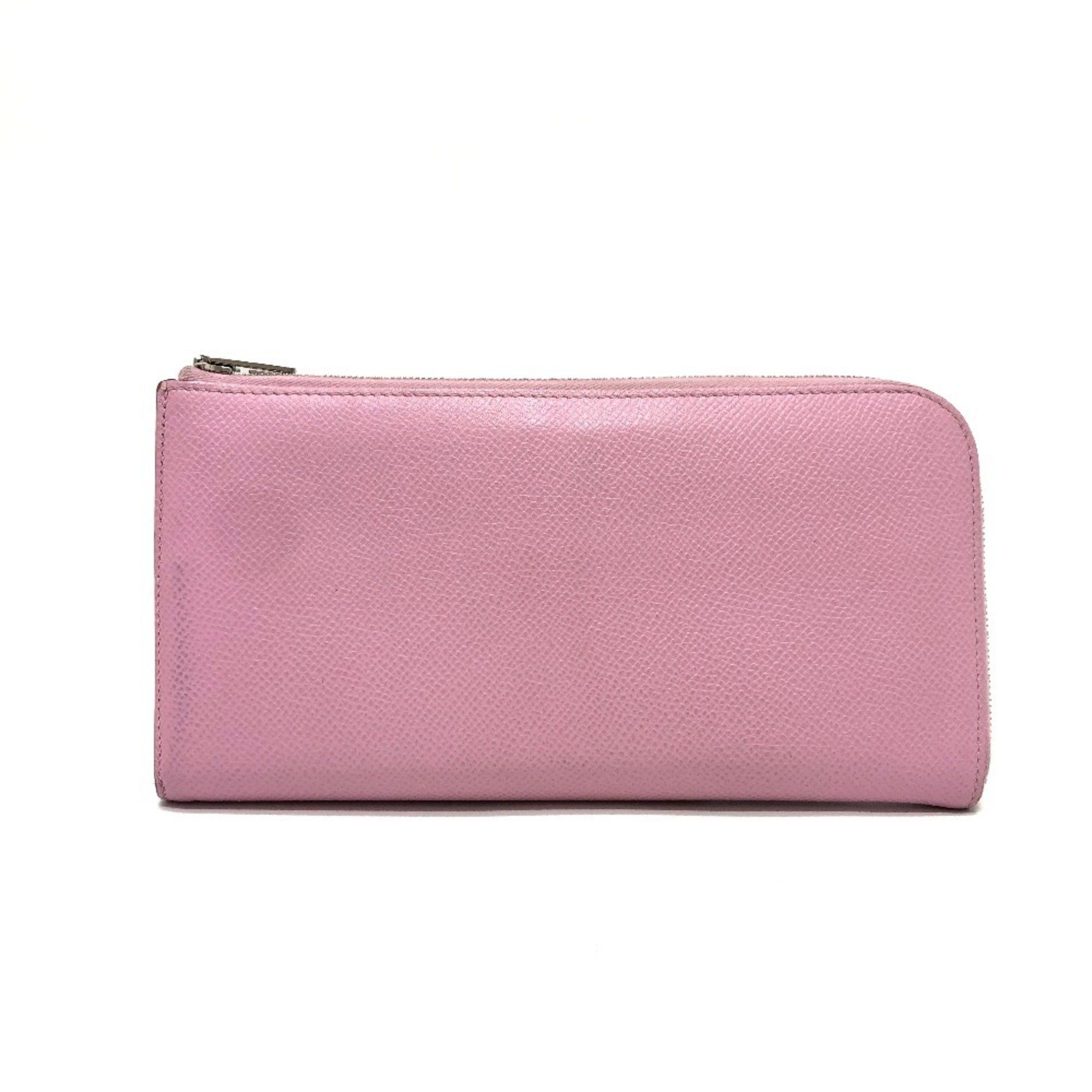 Hermes Hermes Remix Combine Duo Long Wallet Epson Women's Mauve Sylvestre x Lime Pink Size ONE SIZE - 2 Thumbnail