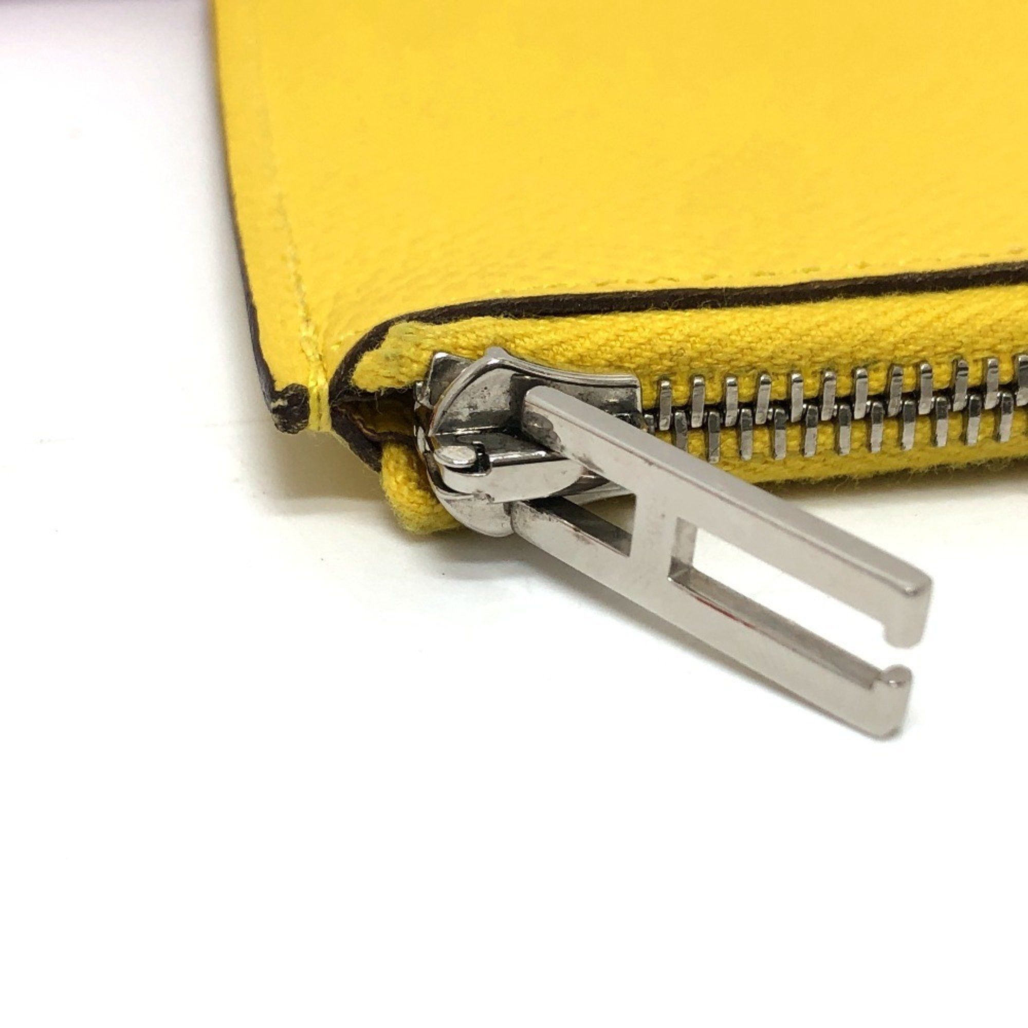 Hermes Hermes Remix Combine Duo Long Wallet Epson Women's Mauve Sylvestre x Lime Pink Size ONE SIZE - 14 Thumbnail