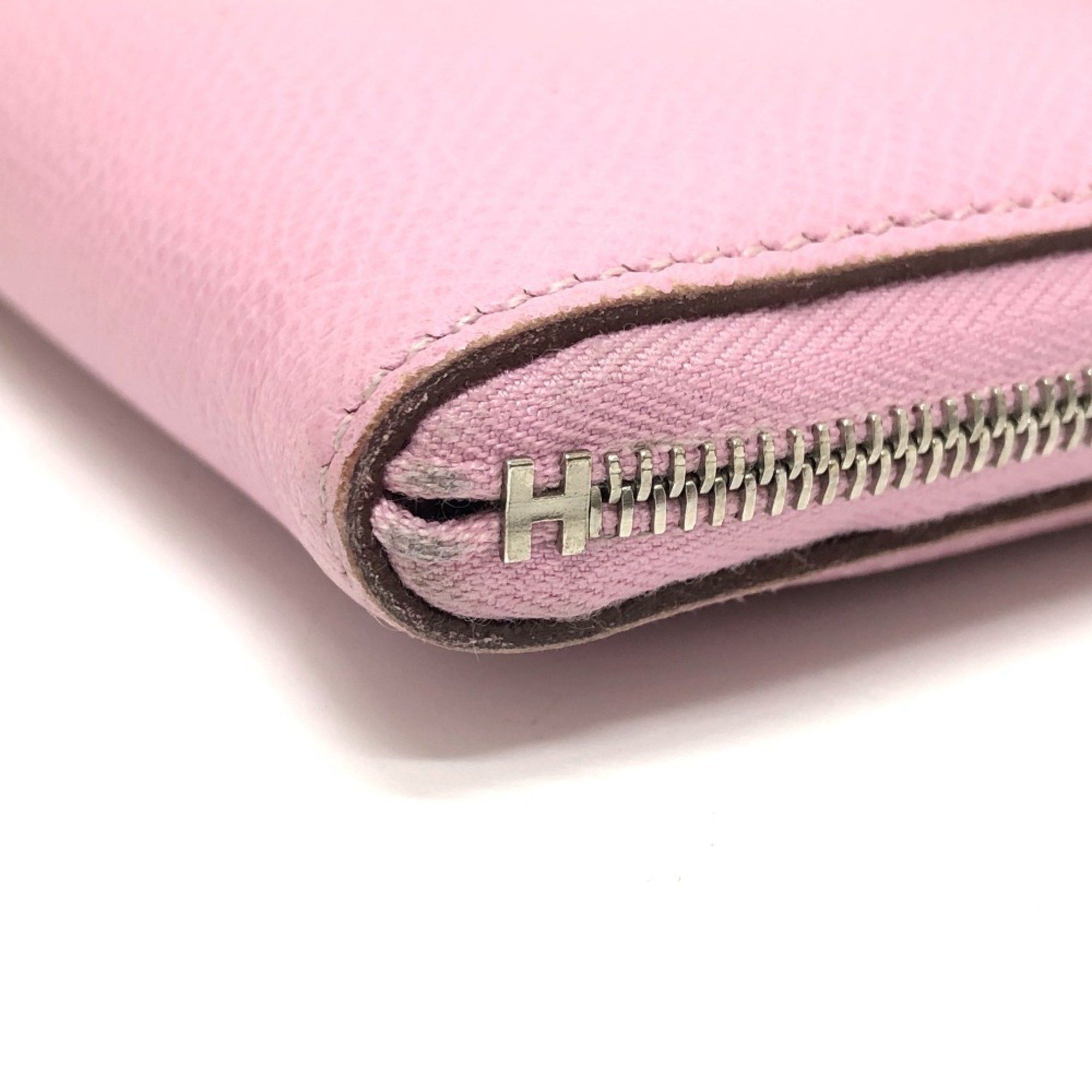Hermes Hermes Remix Combine Duo Long Wallet Epson Women's Mauve Sylvestre x Lime Pink Size ONE SIZE - 6 Thumbnail