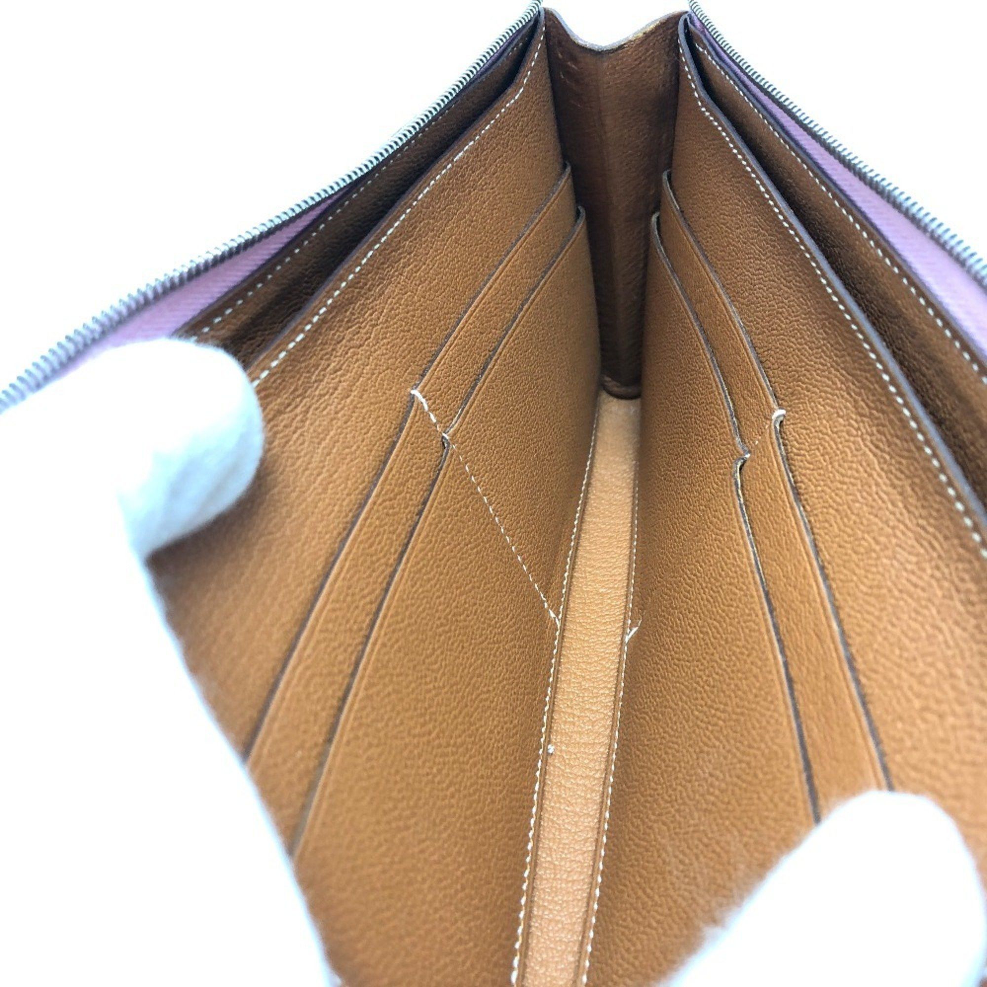 Hermes Hermes Remix Combine Duo Long Wallet Epson Women's Mauve Sylvestre x Lime Pink Size ONE SIZE - 9 Thumbnail
