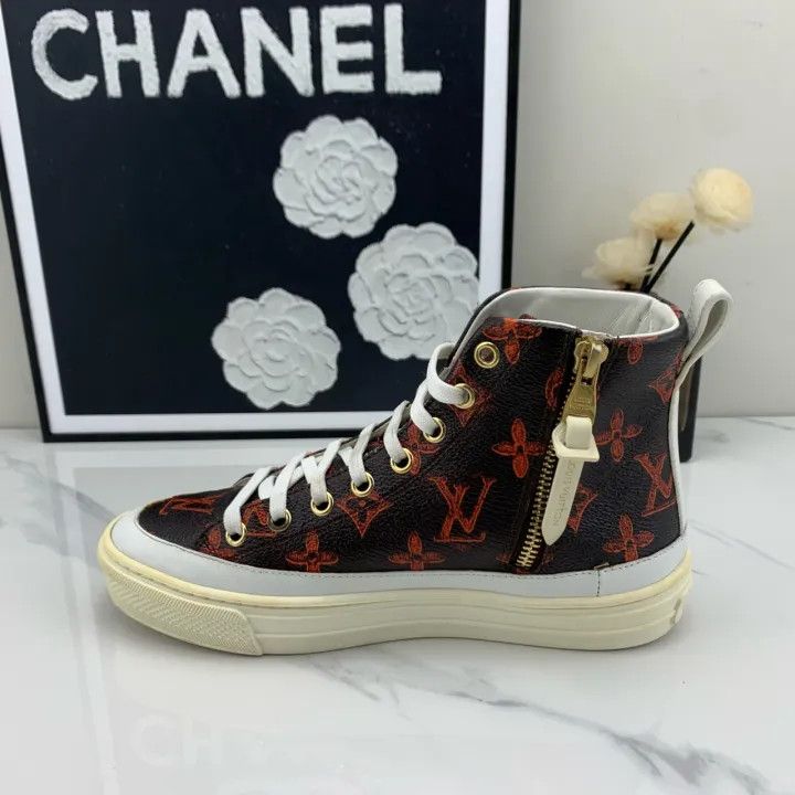 Louis Vuitton Louis Vuitton Brown Stellar Sneakers for Women 0079 Size US 4 / IT 34 - 9 Thumbnail