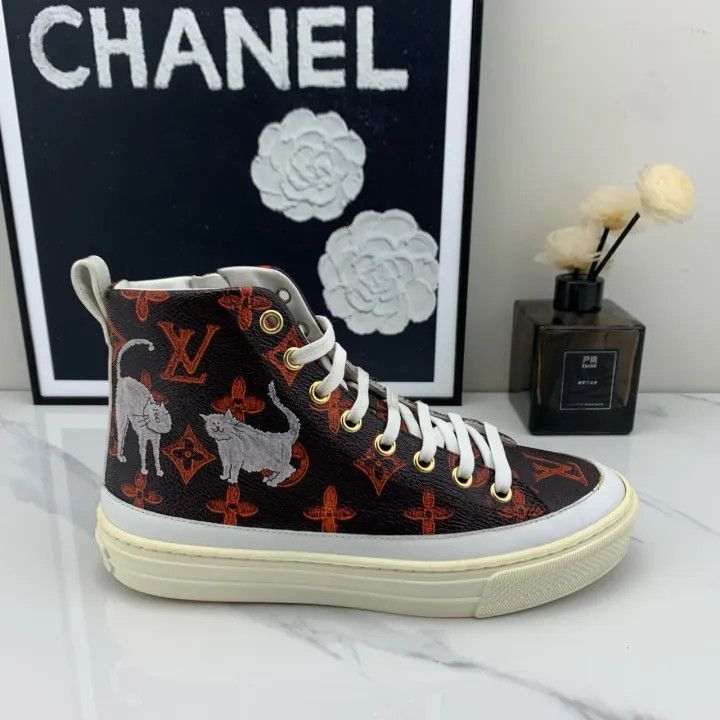 Louis Vuitton Louis Vuitton Brown Stellar Sneakers for Women 0079 Size US 4 / IT 34 - 8 Thumbnail