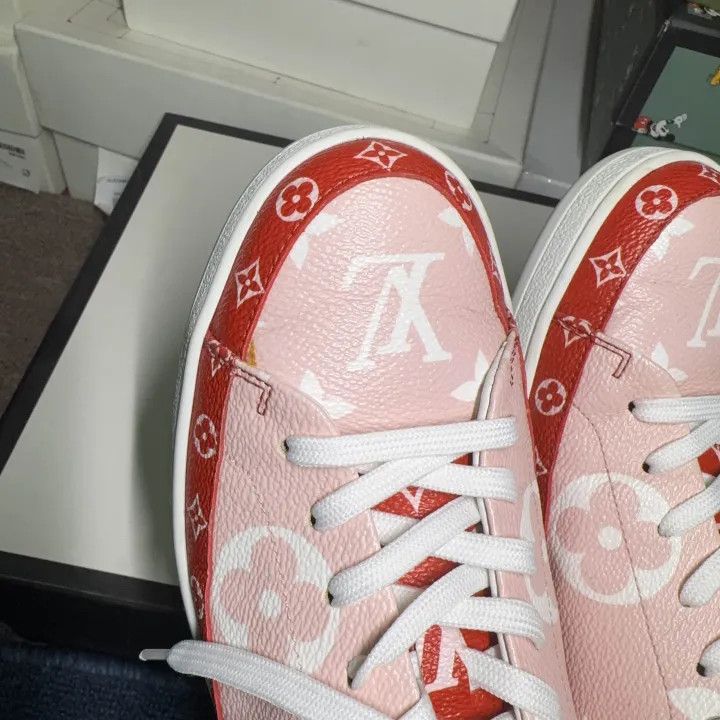 Louis Vuitton Louis Vuitton Pink Leather Open-Back Loafers 0079 Size US 6 / IT 36 - 5 Thumbnail