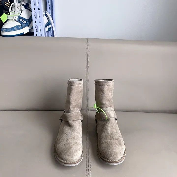 Louis Vuitton Louis Vuitton Beige Suede High-Top Boot 0079 Size US 8 / IT 38 - 2 Thumbnail