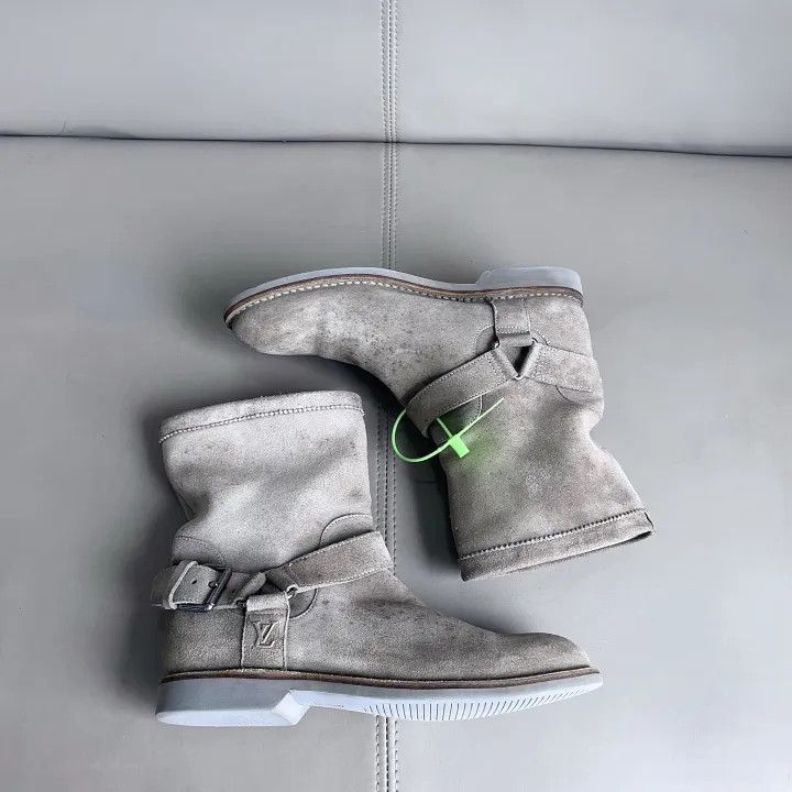 Louis Vuitton Louis Vuitton Beige Suede High-Top Boot 0079 Size US 8 / IT 38 - 5 Thumbnail