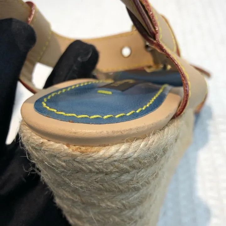 Louis Vuitton Louis Vuitton Classic Monogram Wedge Sandals 0079 Size US 8 / IT 38 - 22 Thumbnail