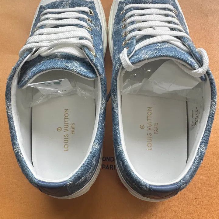 Louis Vuitton Louis Vuitton Stylish Blue Denim Sneakers 0079 Size US 6 / IT 36 - 9 Thumbnail