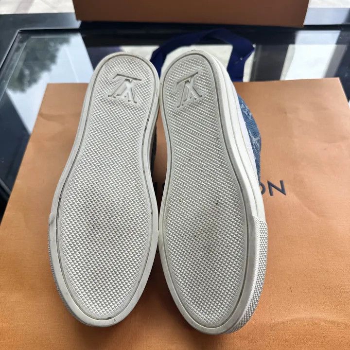 Louis Vuitton Louis Vuitton Stylish Blue Denim Sneakers 0079 Size US 6 / IT 36 - 4 Thumbnail