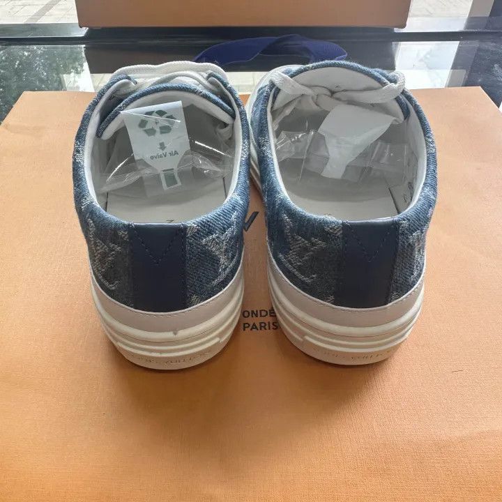 Louis Vuitton Louis Vuitton Stylish Blue Denim Sneakers 0079 Size US 6 / IT 36 - 3 Thumbnail