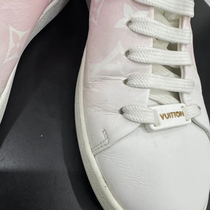 Louis Vuitton Louis Vuitton Frontrow Pink Leather Low Sneakers 0079 Size US 6 / IT 36 - 11 Thumbnail