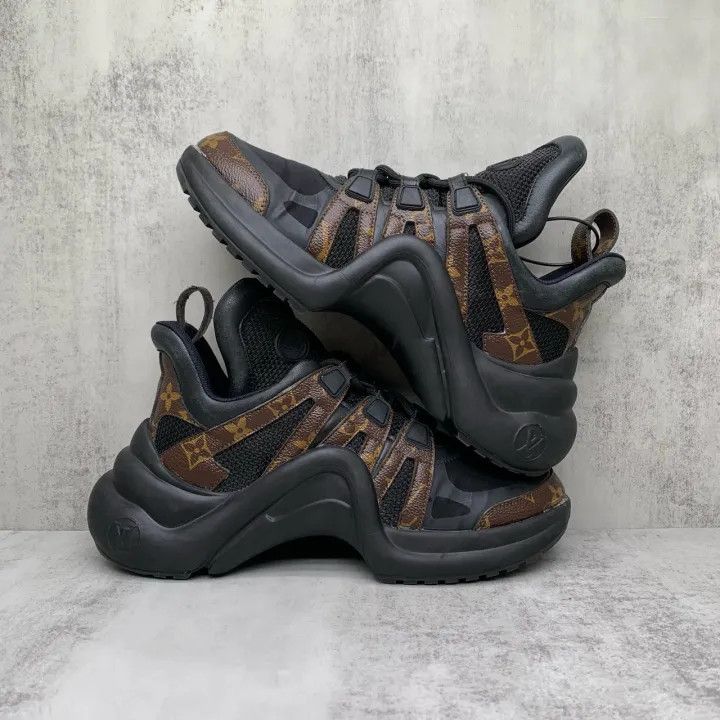 Louis Vuitton Louis Vuitton Archlight Black Sneakers for Women 0079 Size US 7 / IT 37 - 2 Thumbnail