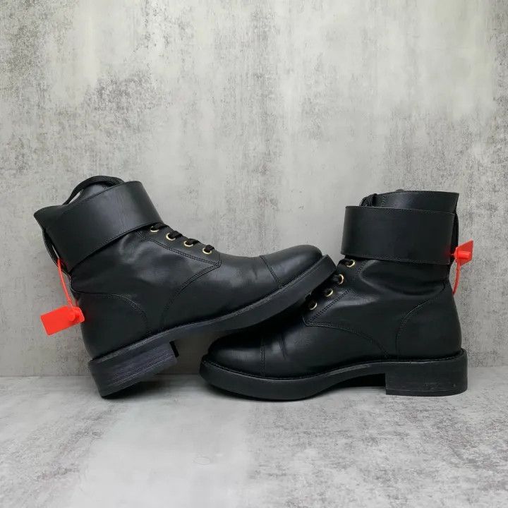 Louis Vuitton Louis Vuitton Black Lace-up Short Boots 0079 Size US 6 / IT 36 - 3 Thumbnail