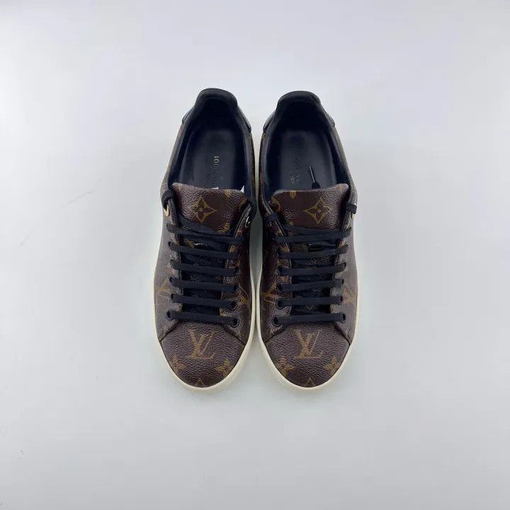 Louis Vuitton Louis Vuitton Frontrow Monogram Leather Sneakers 0079 Size US 6 / IT 36 - 2 Thumbnail