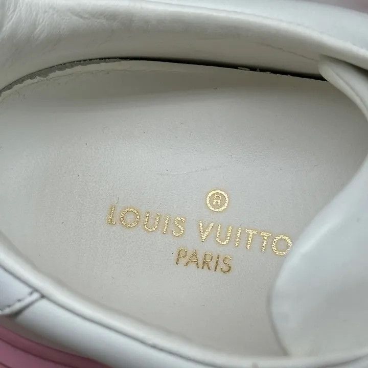 Louis Vuitton Louis Vuitton Time Out Low-Top Sneakers in White Pink 0079 Size US 6 / IT 36 - 9 Thumbnail