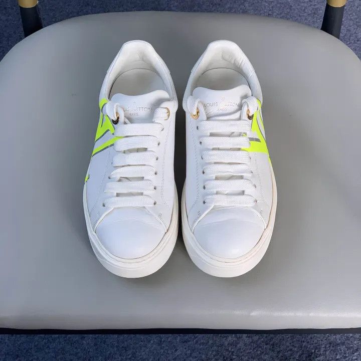 Louis Vuitton Louis Vuitton Time Out White Yellow Sneakers 0079 Size US 6 / IT 36 - 2 Thumbnail