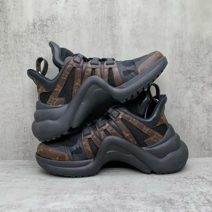 Louis Vuitton Louis Vuitton Archlight Sneakers for Women in Black 0079 Size US 7 / IT 37 - 3 Thumbnail