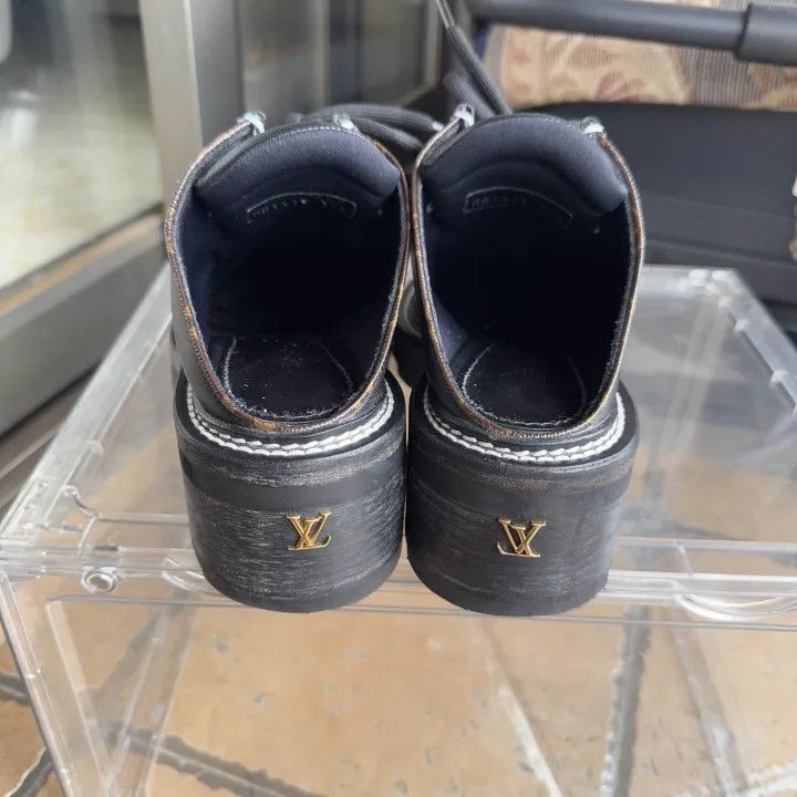 Louis Vuitton Louis Vuitton Beaubourg Black Slip-On Shoes 0079 Size US 7 / IT 37 - 3 Thumbnail
