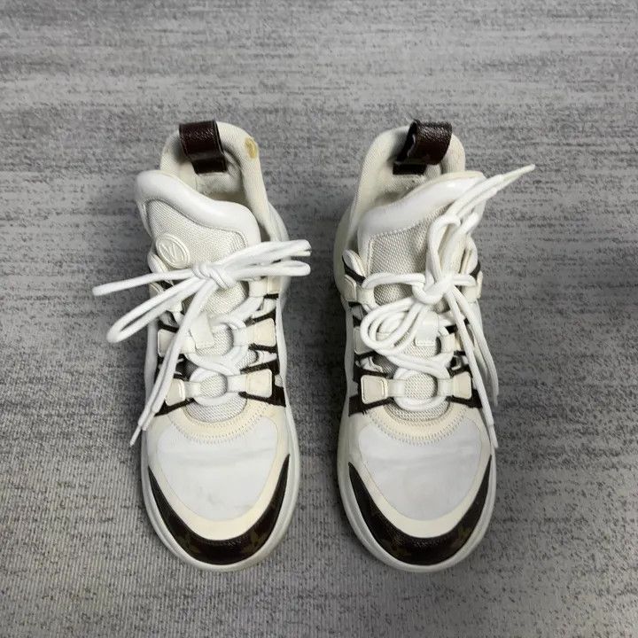 Louis Vuitton Louis Vuitton Archlight White Sneakers for Women 0079 Size US 8 / IT 38 - 2 Thumbnail