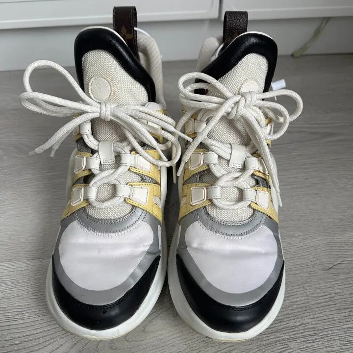 Louis Vuitton Louis Vuitton Archlight Low-top Sneakers in White Yellow 0079 Size US 8 / IT 38 - 2 Thumbnail