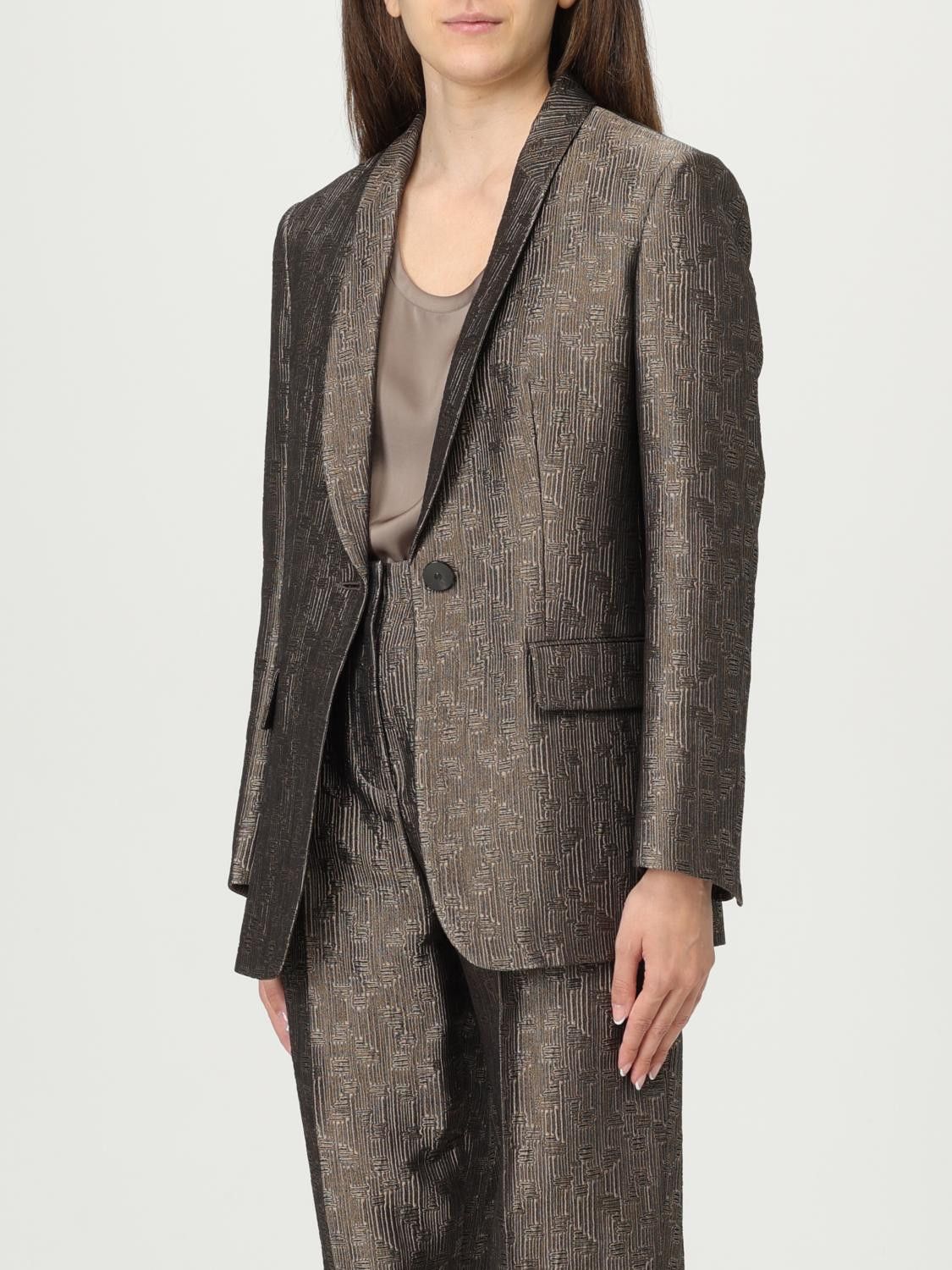 Giorgio Armani Giorgio Armani Jacket Woman Charcoal Size S / US 4 / IT 40 - 4 Thumbnail