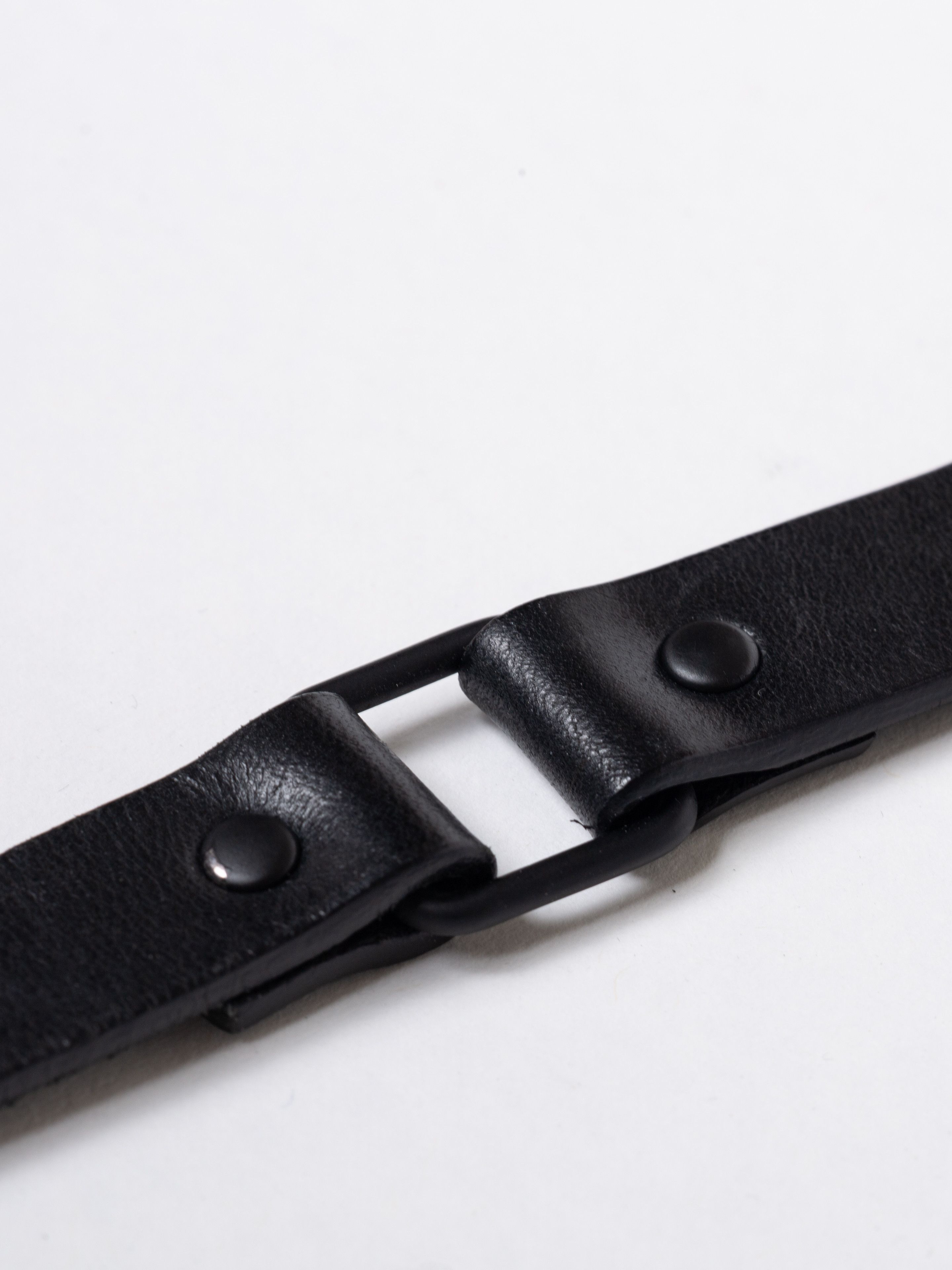 Dior AW07 Dior Homme 'Navigate' Black Leather Double Wrap