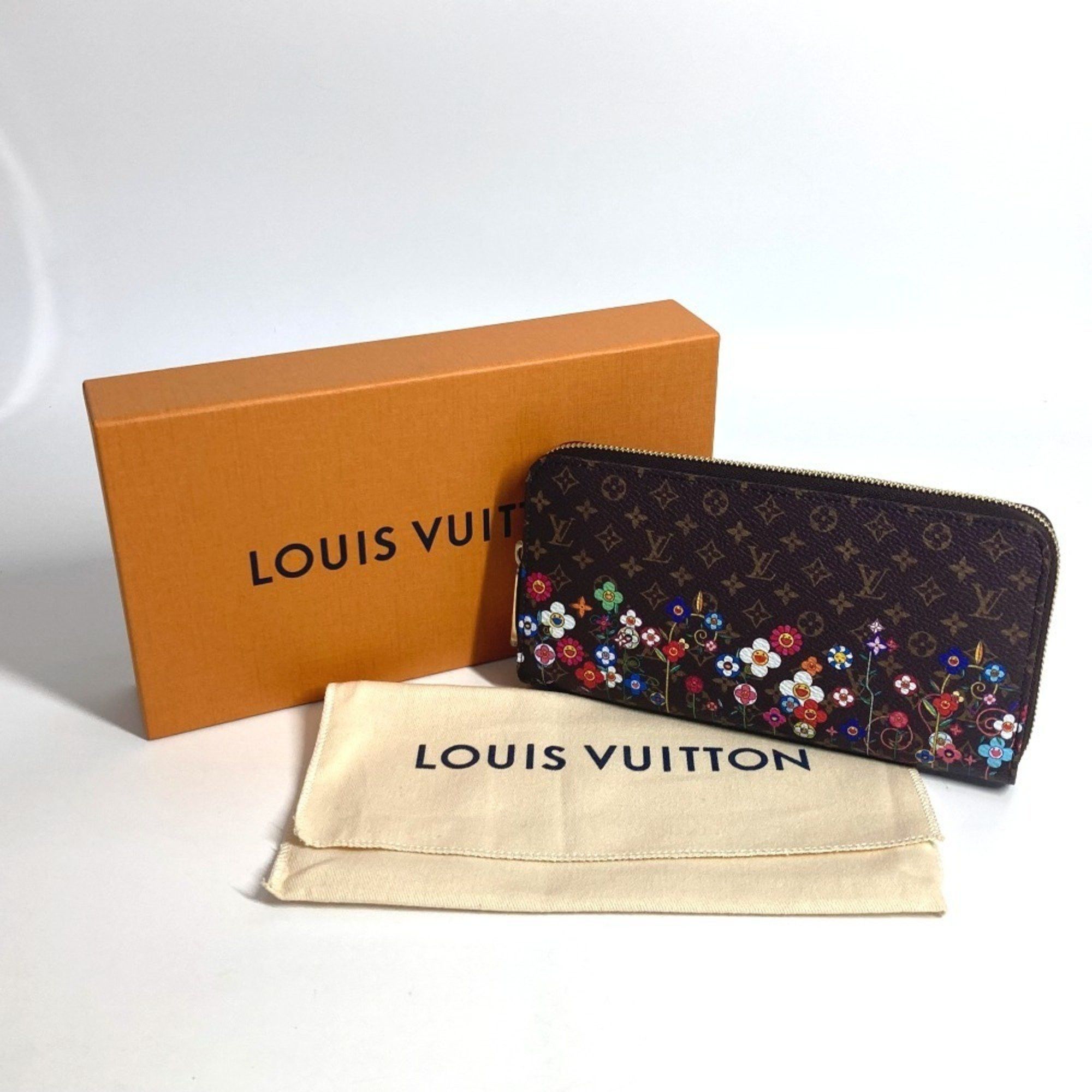 Louis Vuitton LOUIS VUITTON M14162 Japan Limited LV x TM Zippy Wallet Monogram Takashi Murakami Round Zipper Long Canvas Men's Women's Brown Like New Size ONE SIZE - 17 Thumbnail