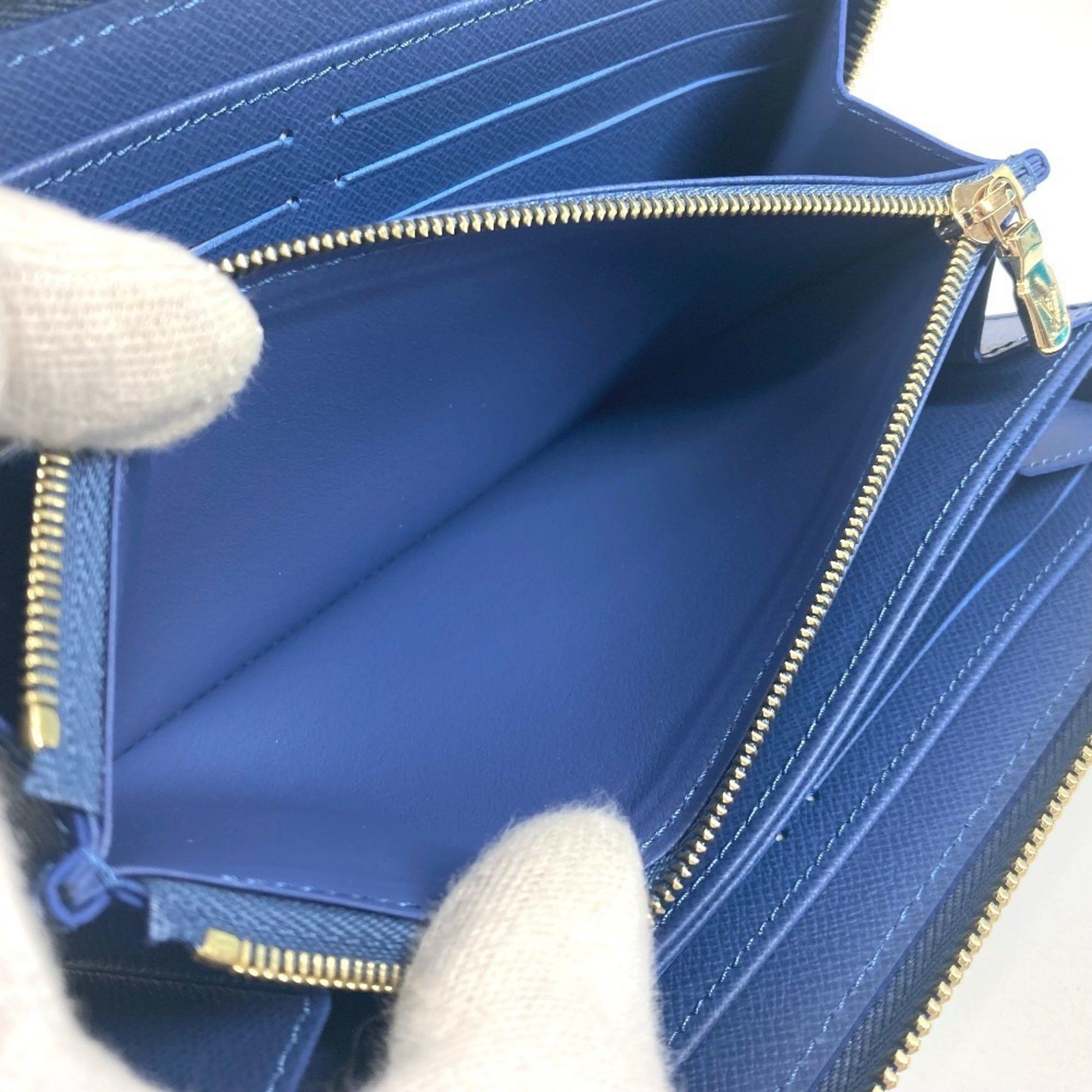 Louis Vuitton LOUIS VUITTON M23161 Takashi Murakami collaboration Monogram denim Cherry LV x TM Zippy Wallet Long wallet Round zipper Women's Blue Size ONE SIZE - 11 Thumbnail