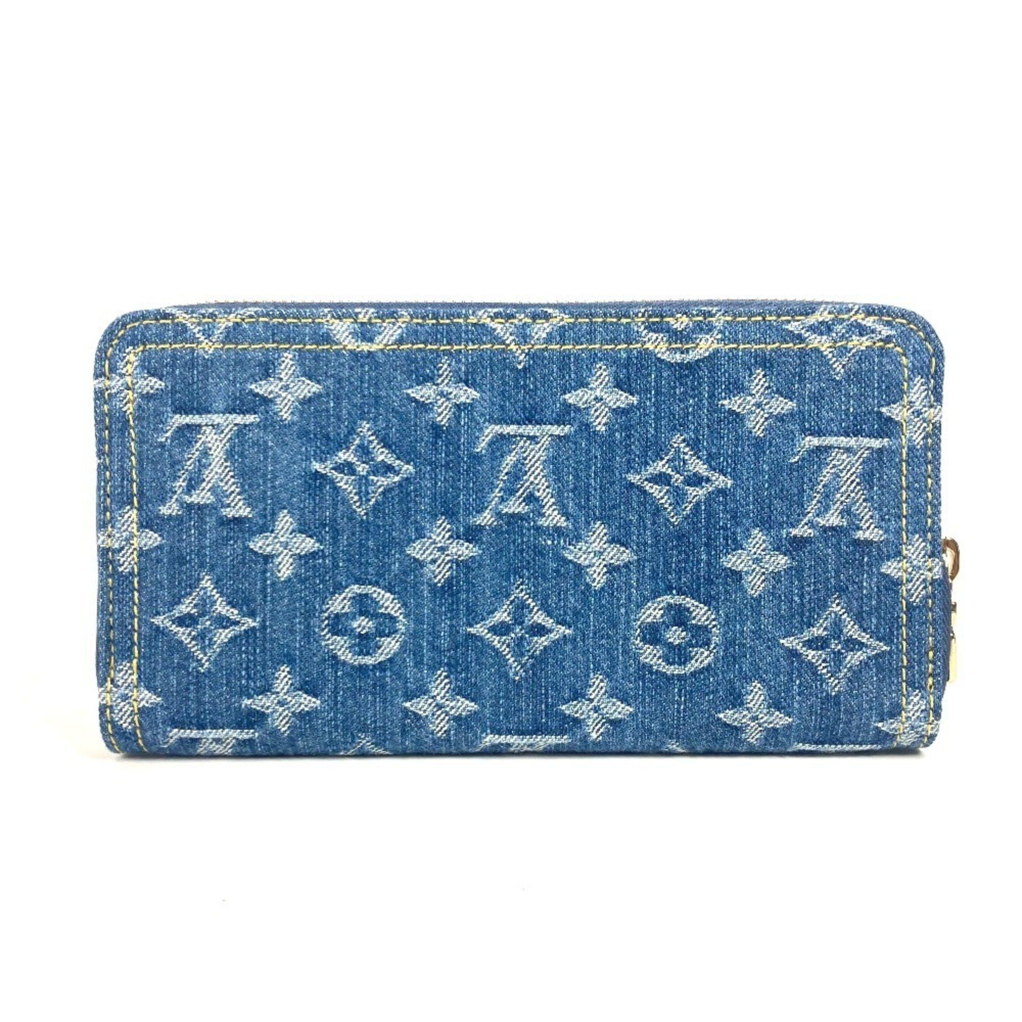 Louis Vuitton LOUIS VUITTON M23161 Takashi Murakami collaboration Monogram denim Cherry LV x TM Zippy Wallet Long wallet Round zipper Women's Blue Size ONE SIZE - 15 Thumbnail
