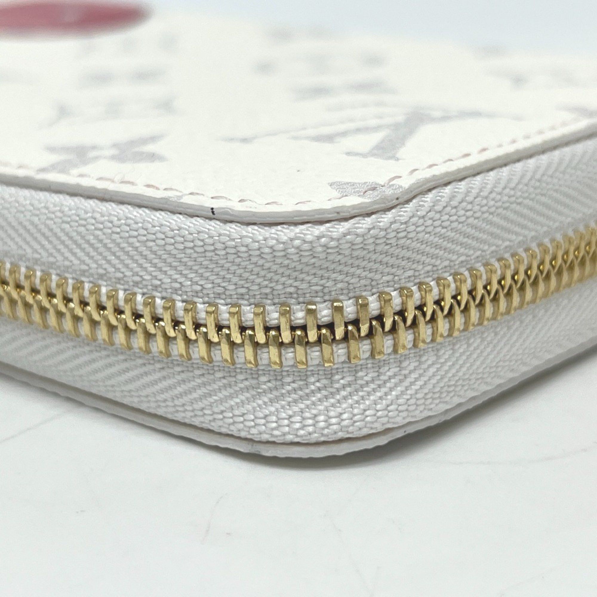 Louis Vuitton LOUIS VUITTON M14240 Takashi Murakami collaboration Monogram LV x TM Zippy Wallet Cherry Long Canvas Women's White Size ONE SIZE - 11 Thumbnail