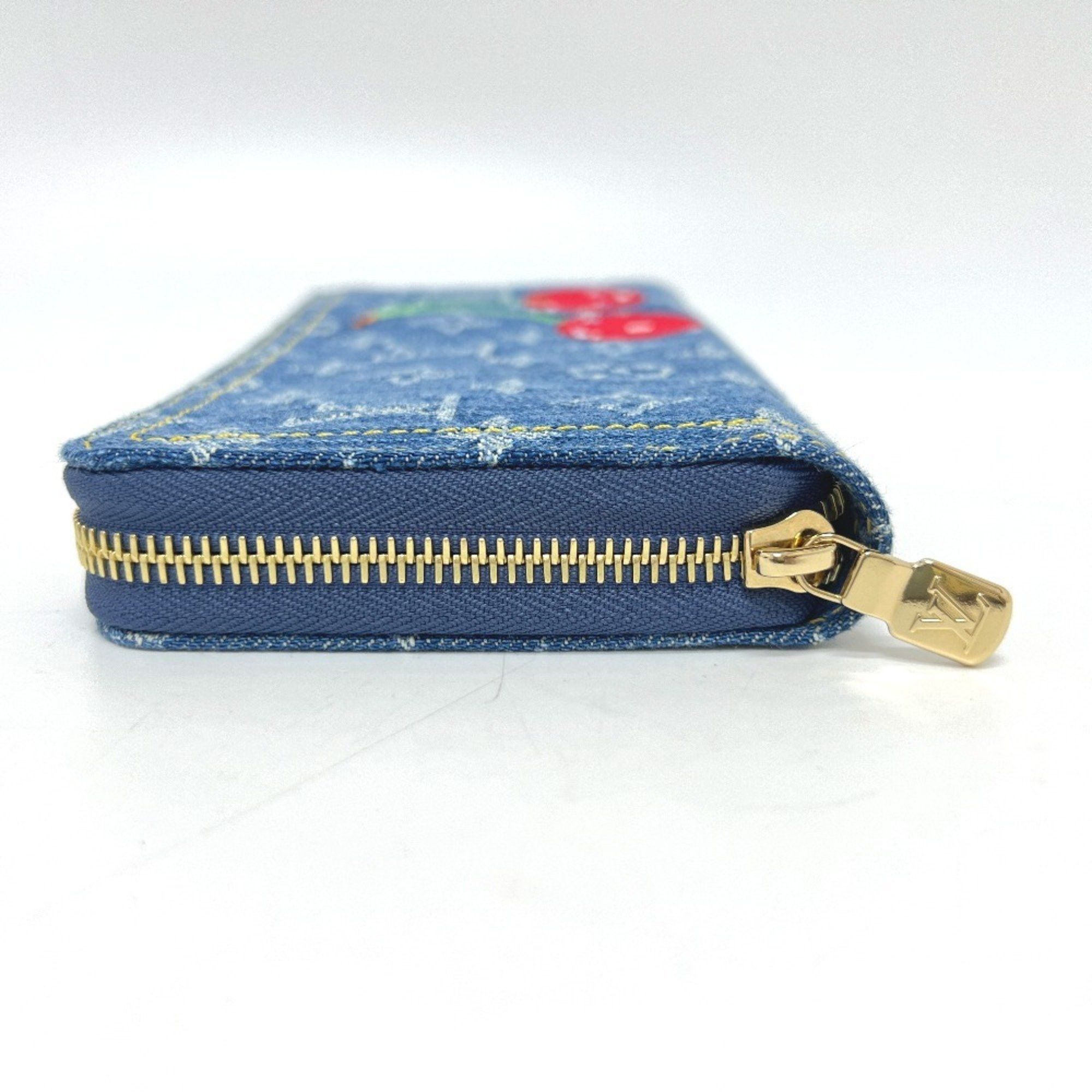 Louis Vuitton LOUIS VUITTON M23161 Takashi Murakami collaboration Monogram denim LV x TM Zippy wallet Wallet Long Women's Blue Size ONE SIZE - 3 Thumbnail