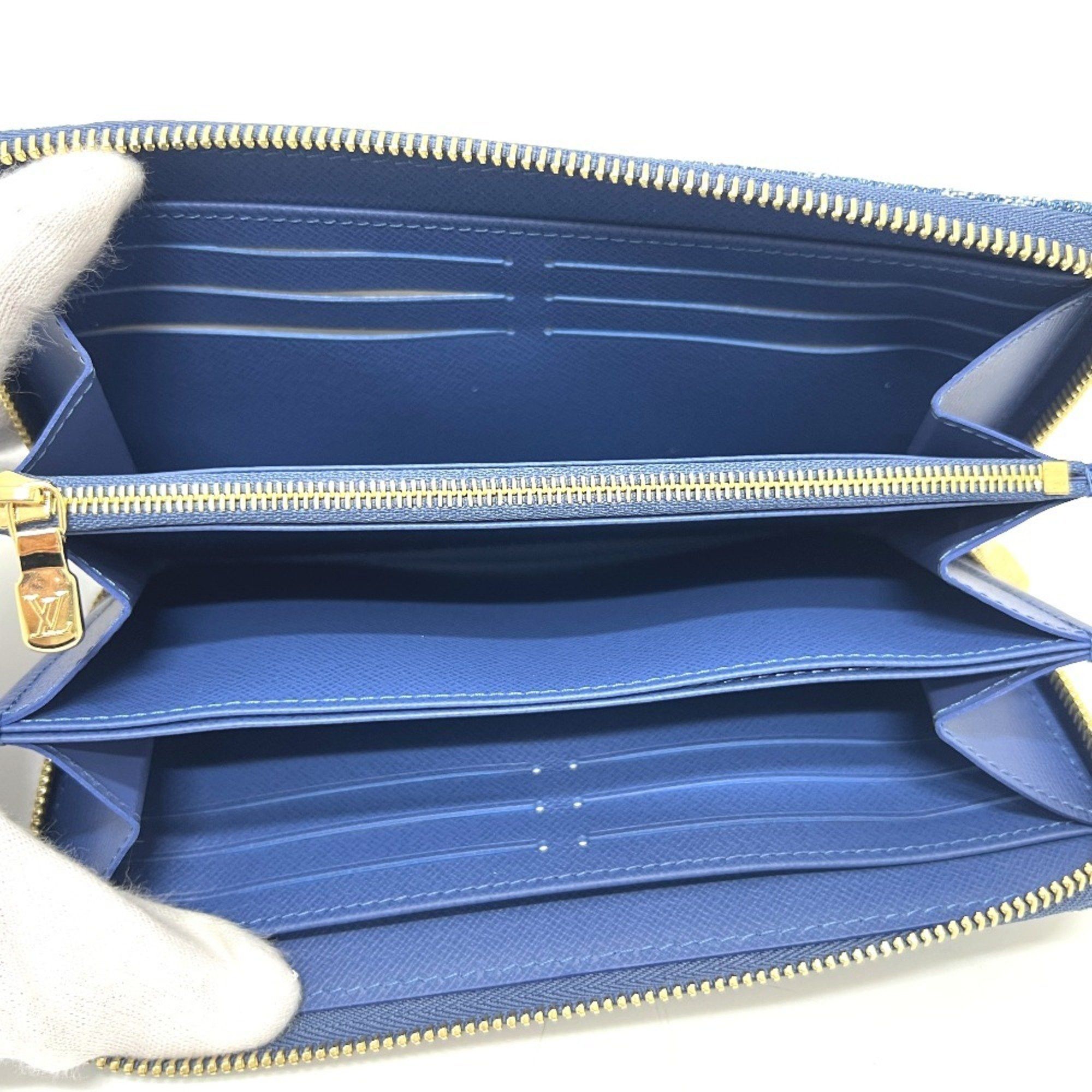 Louis Vuitton LOUIS VUITTON M23161 Takashi Murakami collaboration Monogram denim LV x TM Zippy wallet Wallet Long Women's Blue Size ONE SIZE - 9 Thumbnail