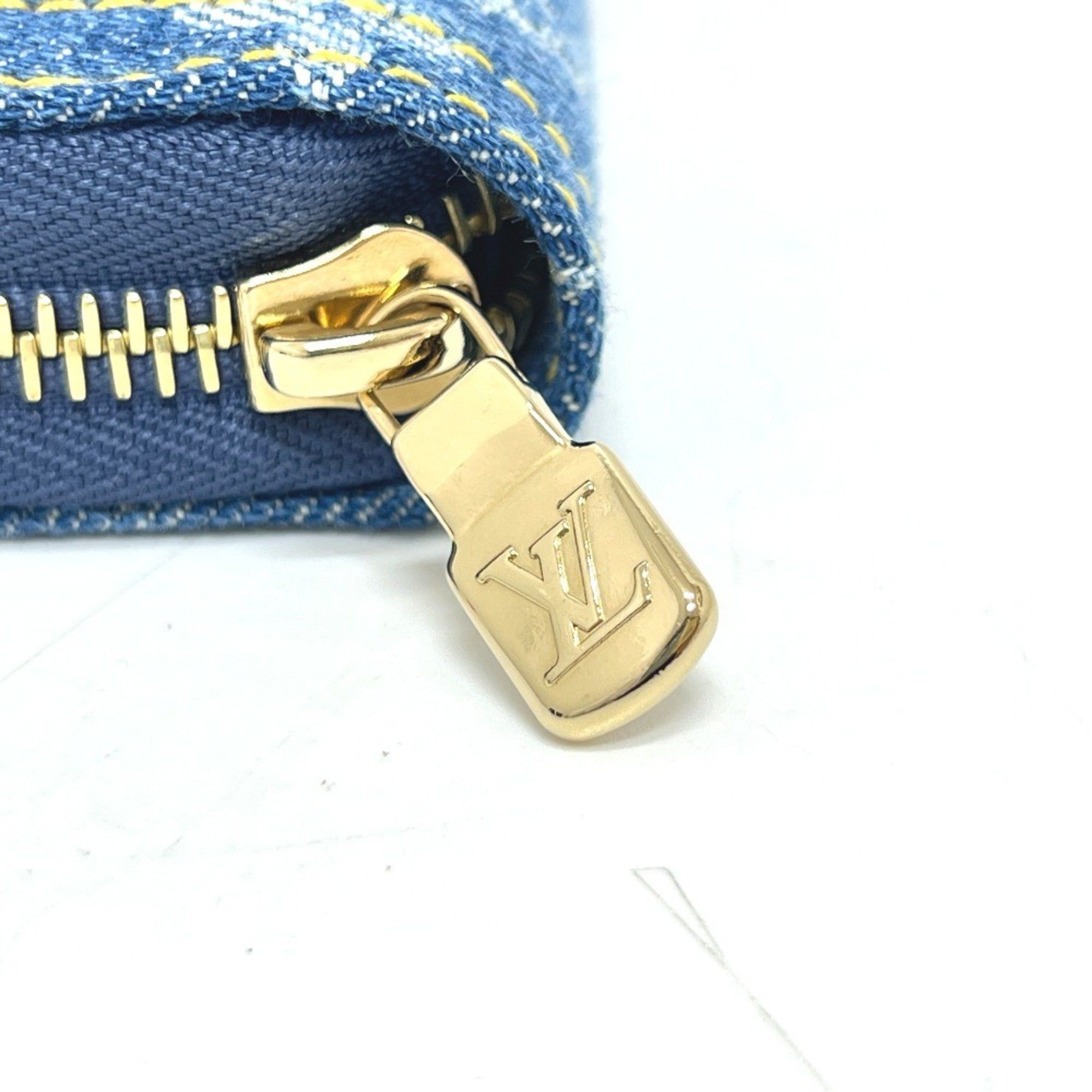Louis Vuitton LOUIS VUITTON M23161 Takashi Murakami collaboration Monogram denim LV x TM Zippy wallet Wallet Long Women's Blue Size ONE SIZE - 8 Thumbnail