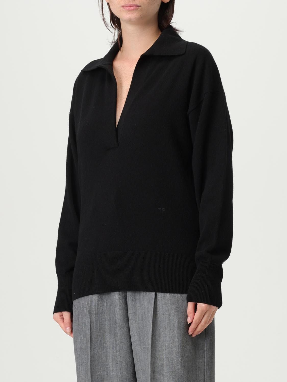Tom Ford Tom Ford Polo Shirt Woman Black Size M / US 6-8 / IT 42-44 - 4 Thumbnail