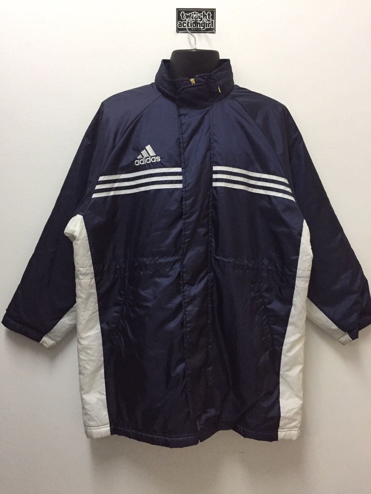 ADIDAS Long Jacket/ Padded Jacket/Zipper Jacket With Hoodie
