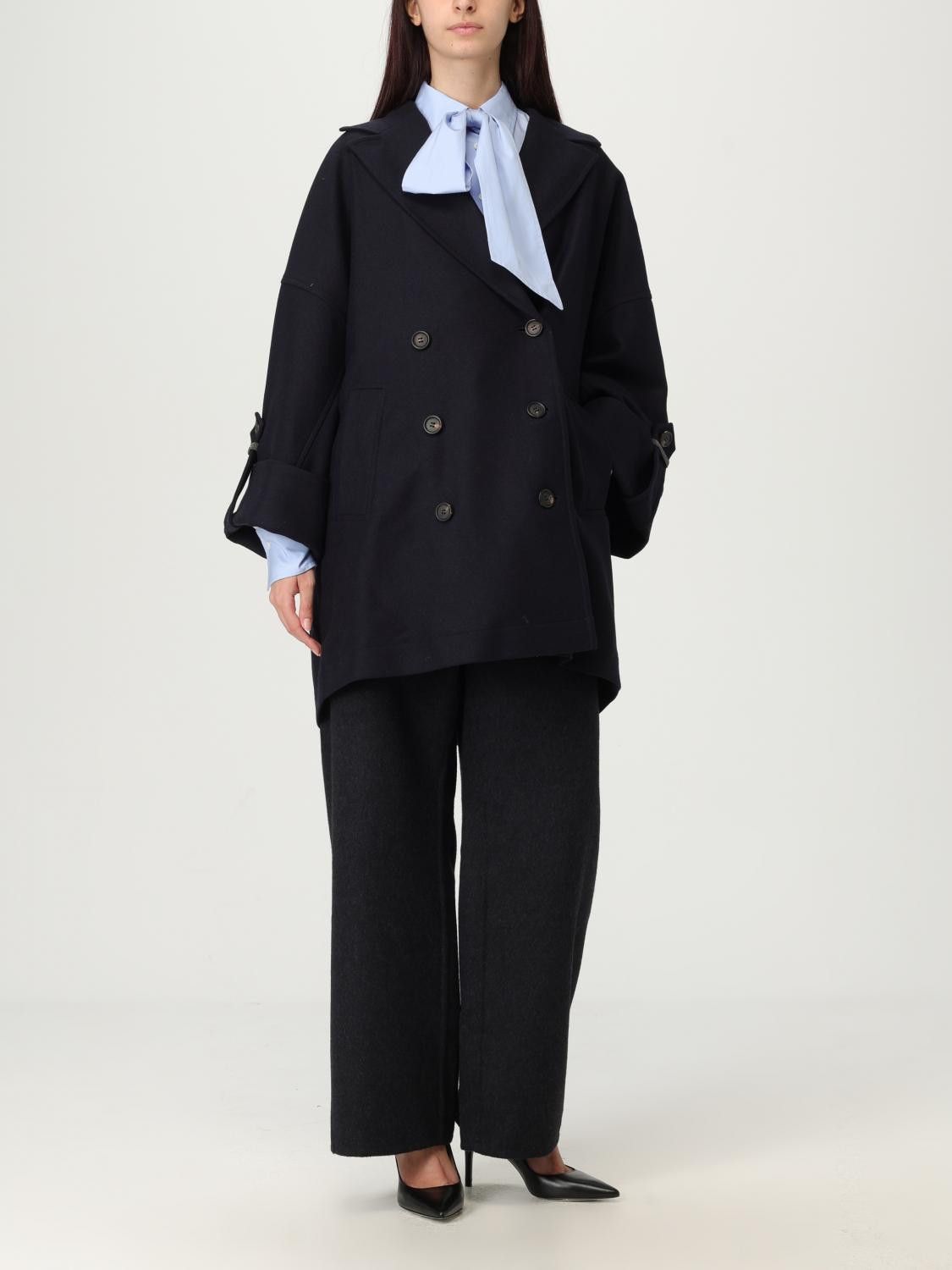 Brunello Cucinelli Brunello Cucinelli Trench Coat Woman Blue Size XS / US 0-2 / IT 36-38 - 2 Thumbnail
