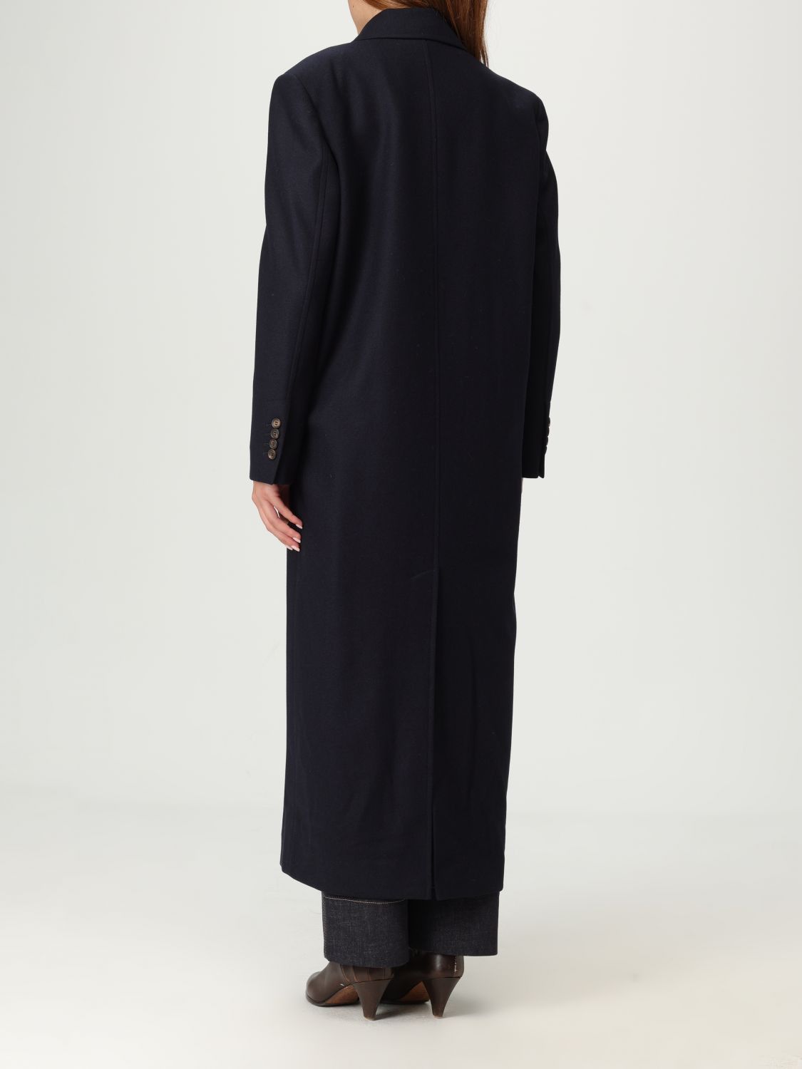 Brunello Cucinelli Brunello Cucinelli Trench Coat Woman Navy Size M / US 6-8 / IT 42-44 - 3 Thumbnail