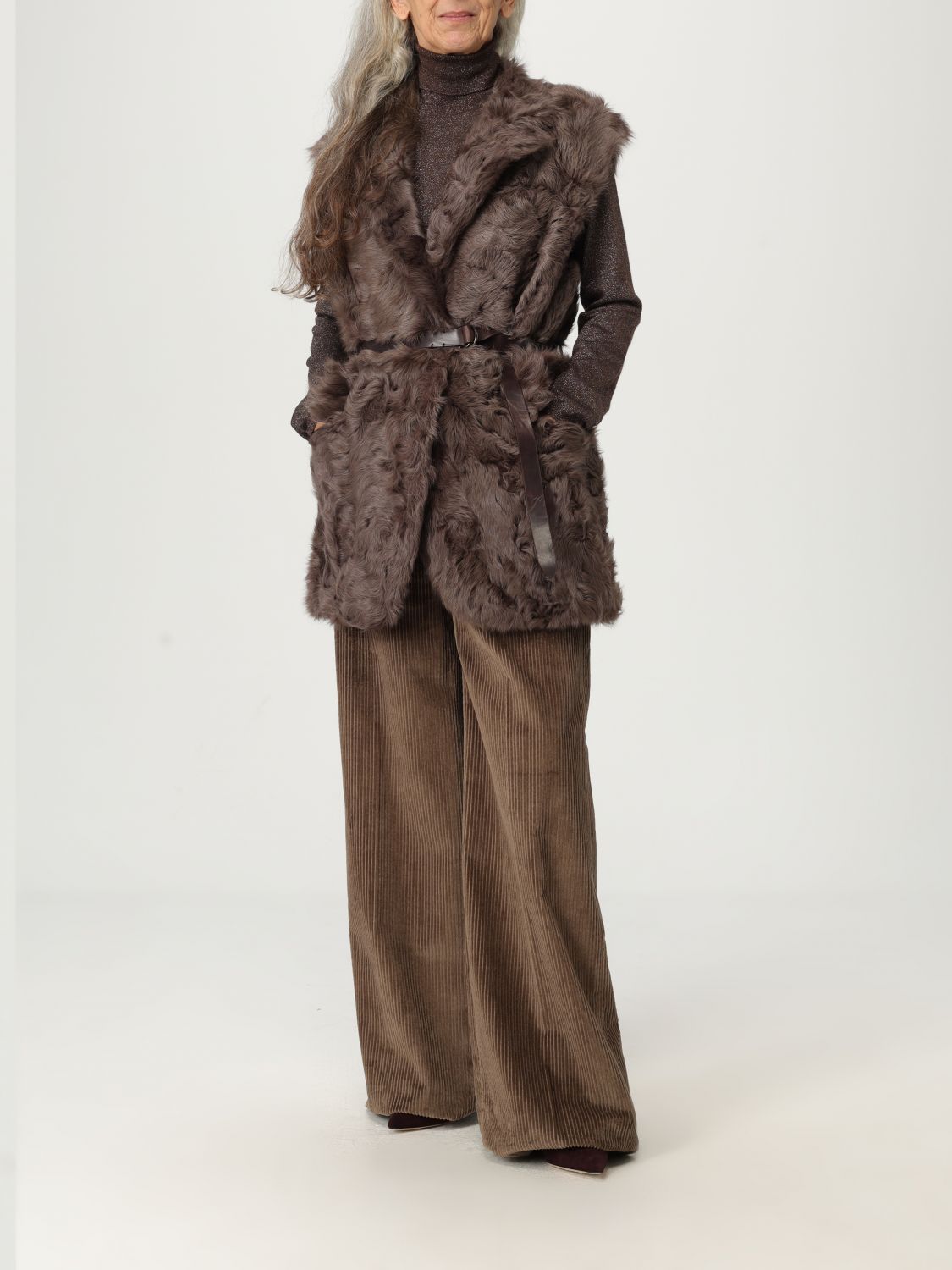 Brunello Cucinelli Brunello Cucinelli Waistcoat Woman Brown Size XS / US 0-2 / IT 36-38 - 2 Thumbnail