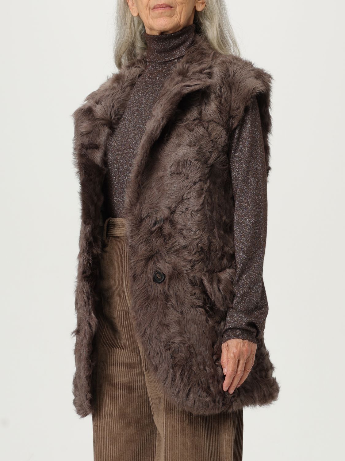 Brunello Cucinelli Brunello Cucinelli Waistcoat Woman Brown Size M / US 6-8 / IT 42-44 - 4 Thumbnail