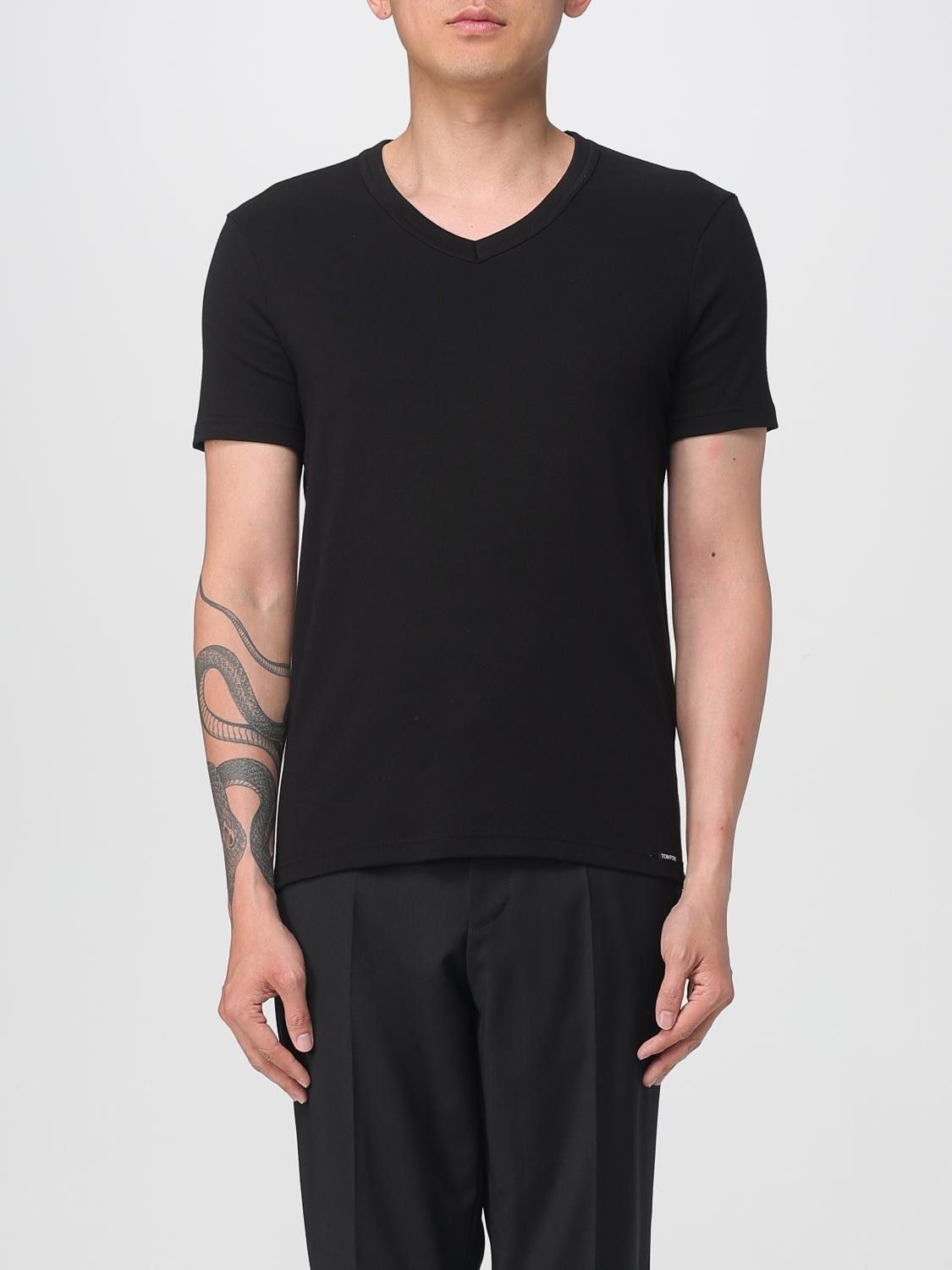 Tom Ford Tom Ford T-Shirt Men Black Size US M / EU 48-50 / 2 - 2 Thumbnail