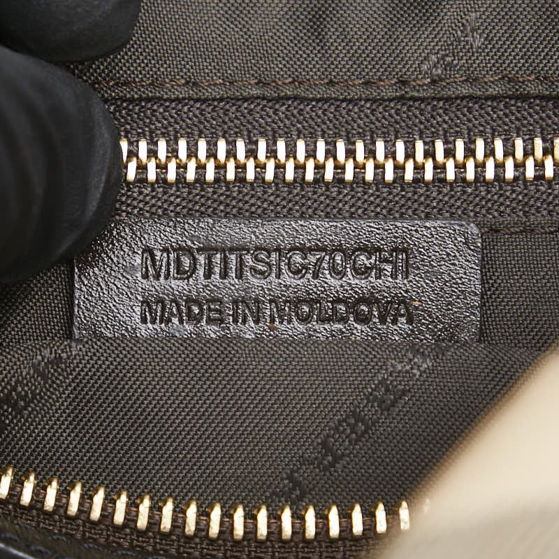 Burberry Burberry Burberry Nova Check Shadow Horse PVC Leather Pouch Leather Vanity Bag Size ONE SIZE - 7 Thumbnail