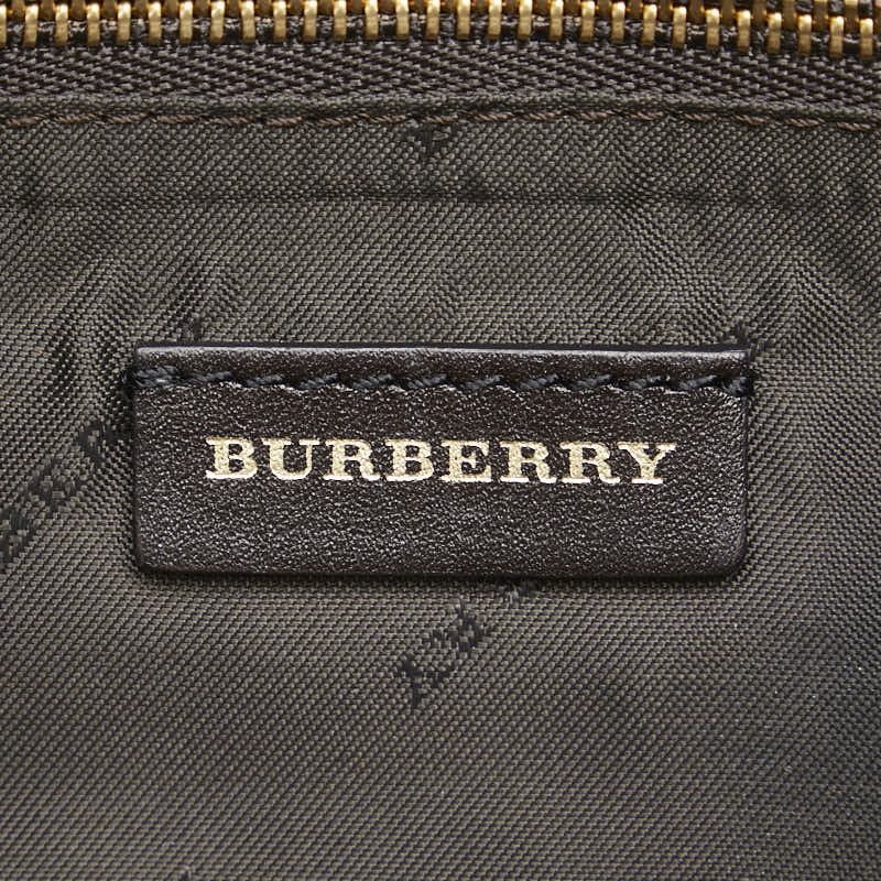 Burberry Burberry Burberry Nova Check Shadow Horse PVC Leather Pouch Leather Vanity Bag Size ONE SIZE - 6 Thumbnail
