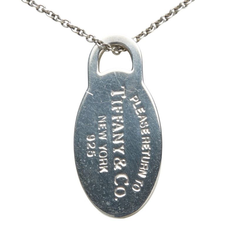 Tiffany & Co. Tiffany & Co. Tiffany Please Return to Plate SV925 Pendant Necklace Metal Necklace Size ONE SIZE - 2 Thumbnail