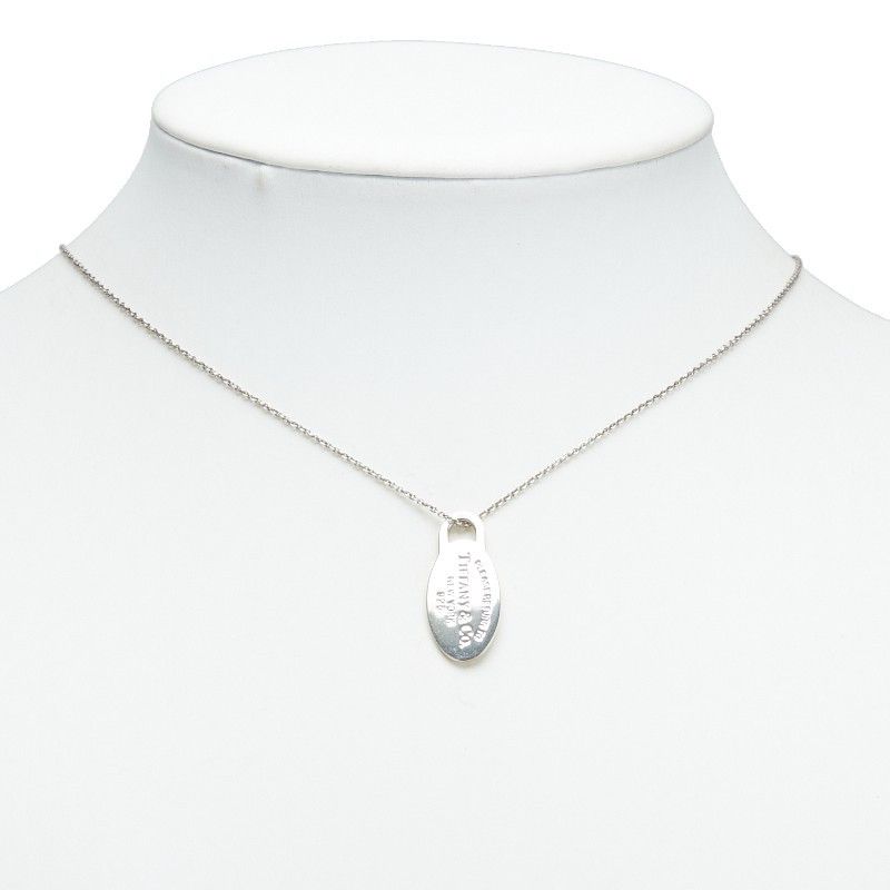 Tiffany & Co. Tiffany & Co. Tiffany Please Return to Plate SV925 Pendant Necklace Metal Necklace Size ONE SIZE - 7 Thumbnail