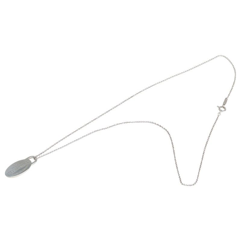 Tiffany & Co. Tiffany & Co. Tiffany Please Return to Plate SV925 Pendant Necklace Metal Necklace Size ONE SIZE - 4 Thumbnail
