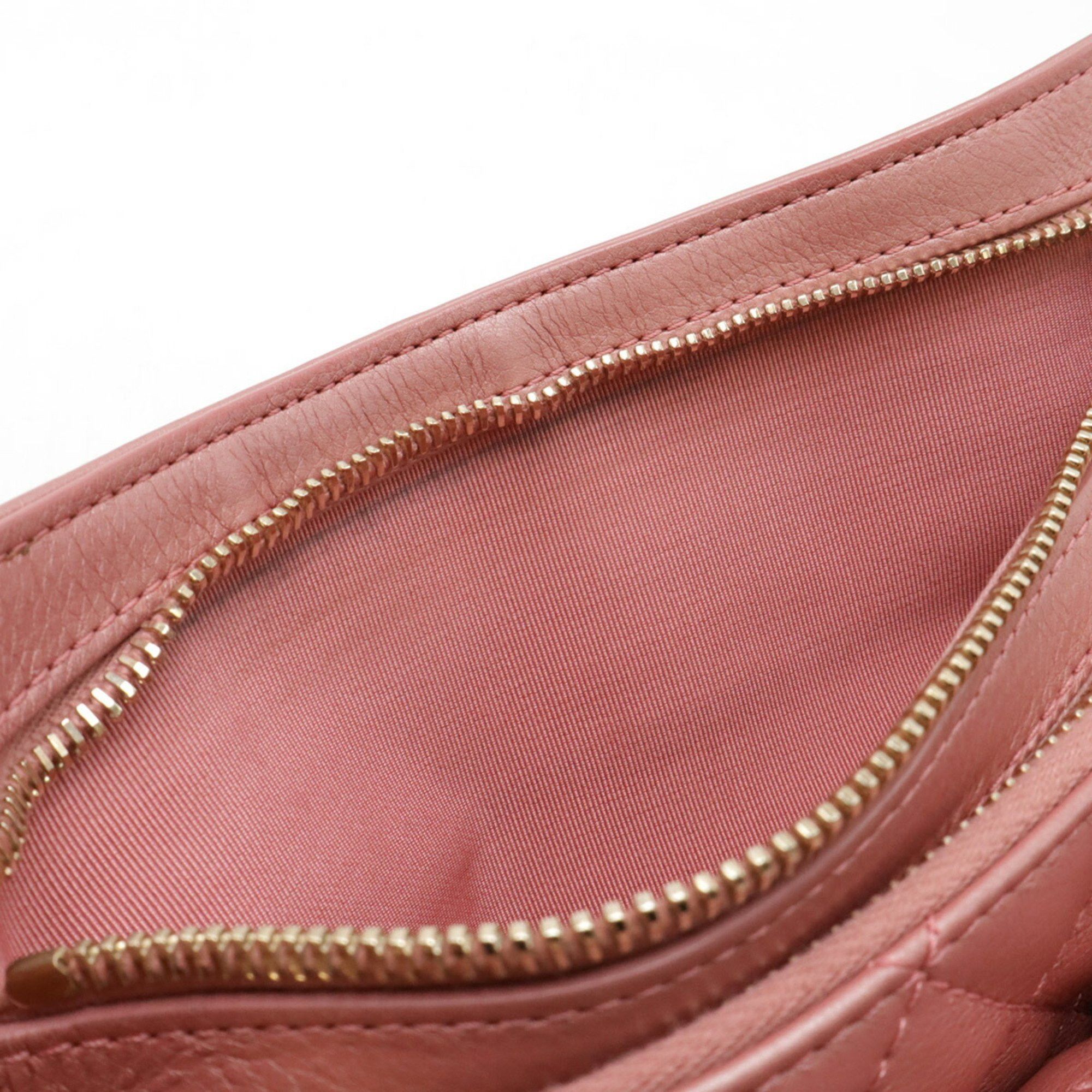 Chanel Chanel Matelasse Coco Mark Belt Bag Body Waist Pouch Chain Shoulder Leather Pink Size ONE SIZE - 9 Thumbnail