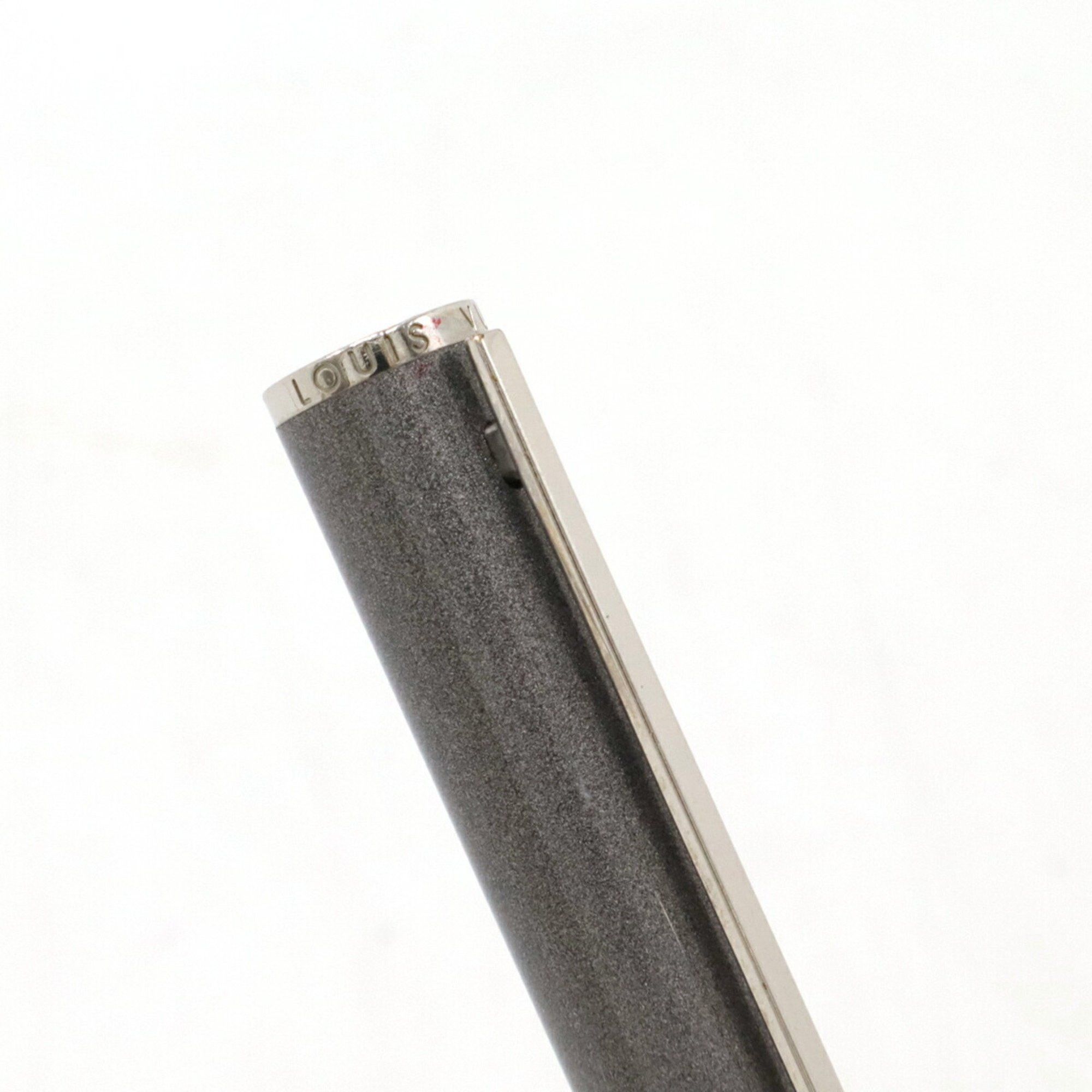 Louis Vuitton Louis Vuitton Jet Ligne Ballpoint Pen Twist Type Rotating Silver Gray Black Ink N79258 Size ONE SIZE - 4 Thumbnail