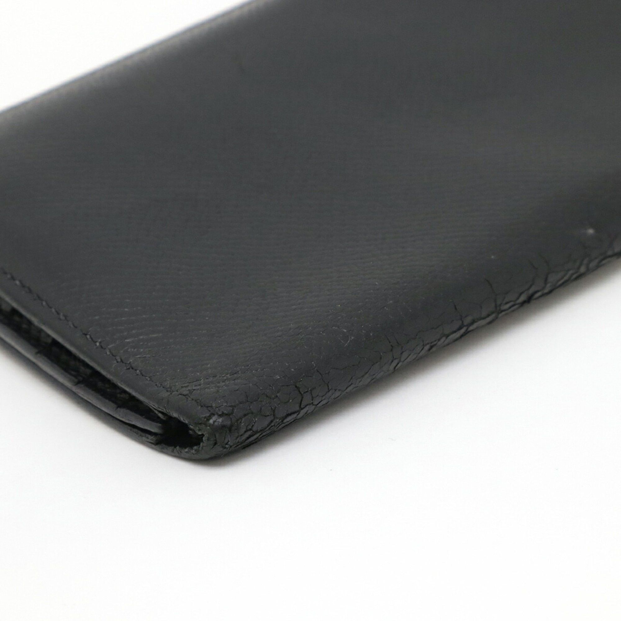 Hermes HERMES MC2 Mendel Long Wallet Bi-fold Veau Epsom Leather Black □L Engraved Size ONE SIZE - 4 Thumbnail