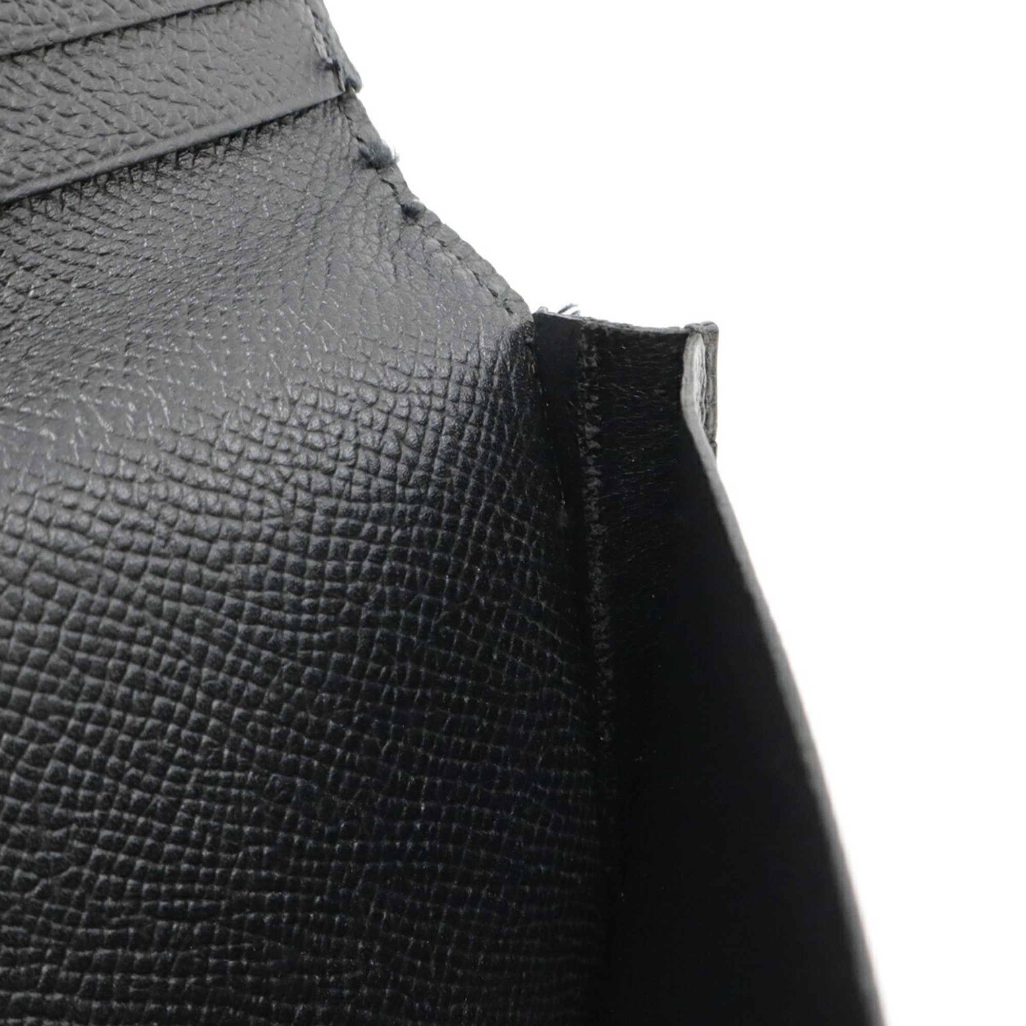 Hermes HERMES MC2 Mendel Long Wallet Bi-fold Veau Epsom Leather Black □L Engraved Size ONE SIZE - 8 Thumbnail