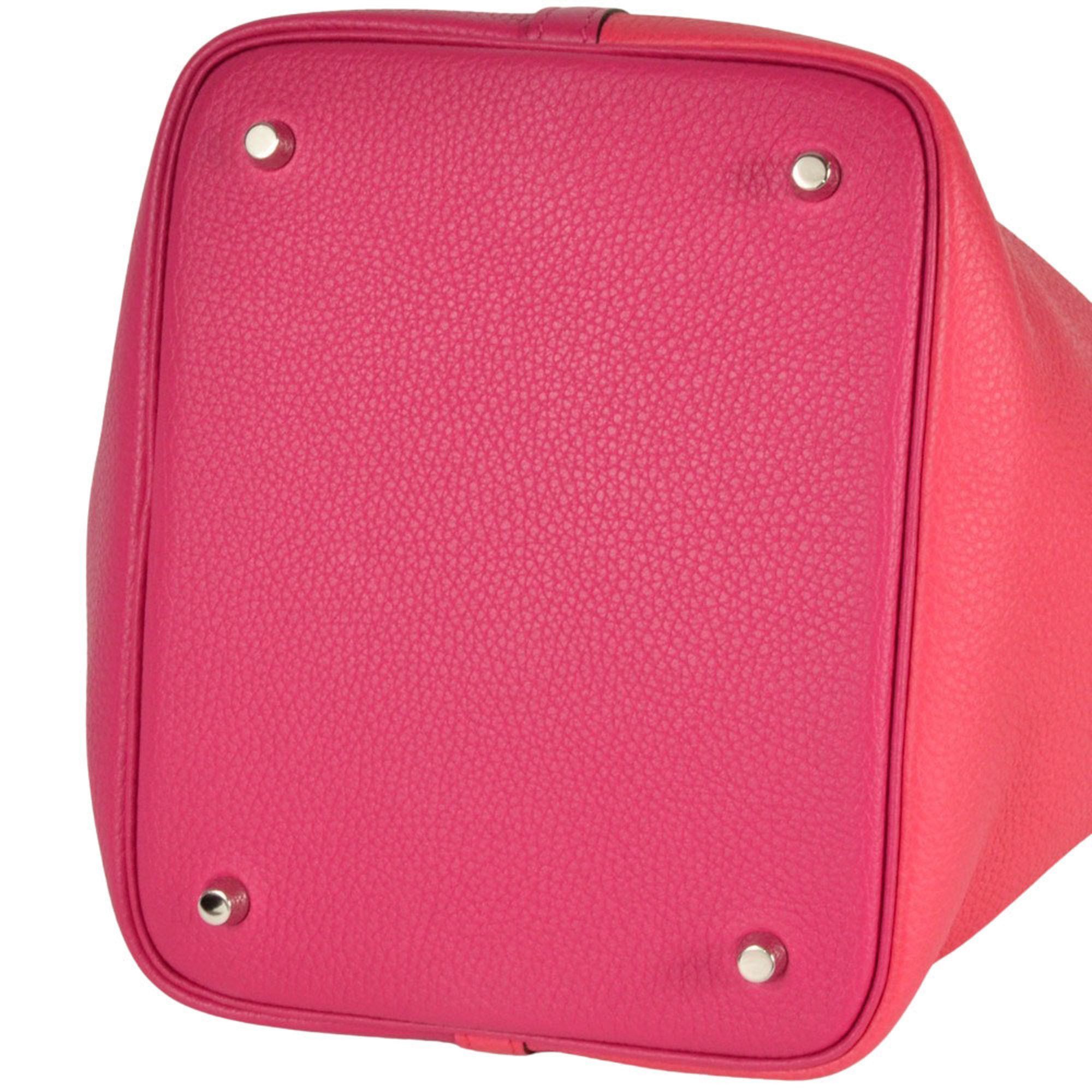Hermes Hermes Picotin Lock Cazac Deux 22 MM Handbag Taurillon Clemence Y Stamp Red Women's Size ONE SIZE - 4 Thumbnail